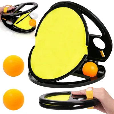 Zdjęcie produktu dla WOOPIE Catch Ball Gra Zręcznościowa Rzucaj Łap Paletka+ 2 Piłki