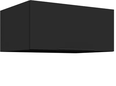 Produktbild von Aufsatzschrank Hochschrank 80 cm SIENA Schwarz Küchenzeile Küchenblock Küche