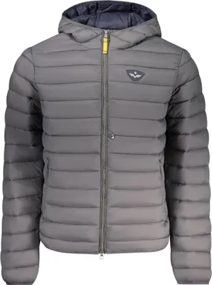 Produktbild von Graue Herrenjacke mit Kapuze und Taschen – Stylisch und funktional