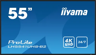Produktbild von Iiyama LH5541UHS-B2・Kiosk-Design・138,7 cm (54.6")・LCD・3840 x 2160 Pixel・18/7 (LH5541UHS-B2)
