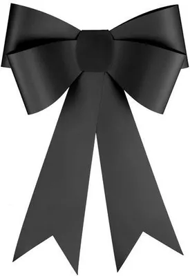 Immagine prodotto di Fiocco decorativo fai da te, nero, 55x71 cm