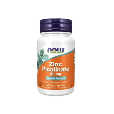 Produktbild von Zinkpicolinat 50 mg 60 Veg-Kapseln Now Foods