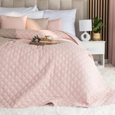 Immagine prodotto di MARKIZETA MOLLY Copriletto decorativo, dimensioni 170x210cm, colore 004 rosa cipria 651350/NAP/004/170210/1