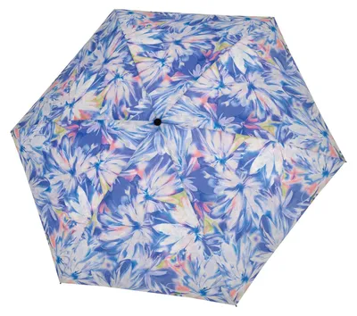 Immagine prodotto di doppler ombrello tascabile ombrello Fiber Havanna Flowery blu