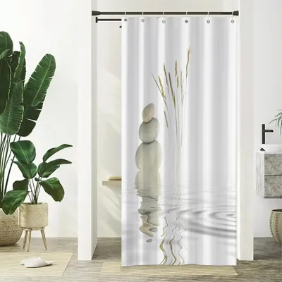 Immagine prodotto di Tenda da doccia impermeabile, 90 x 180 cm, in poliestere, per il bagno