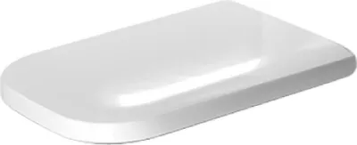 Produktbild von Duravit WC-Sitz Happy D.2 ohne SoftClose Scharniere Edelstahl, verlängerte Ausführung für Spülrandlose WC, 0064610000