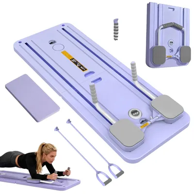 Image de Planche d'équilibre, exercices de renforcement musculaire, musculation, violet