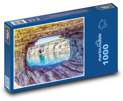 Produktbild von Puzzle 1000 Meeresgrotte auf Zypern - martinpuzzle