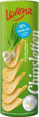 Image de Chipsletten chips d'oignons verts 100 g Lorenz