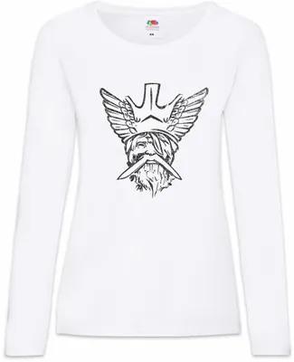 Produktbild von Urban Backwoods Odhin V, Damen Langarmshirt, Farbe: Weiß, Größe: S