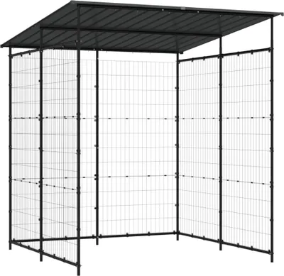 Image de vidaXL Abri à vélos 190x190x222 cm Acier noir