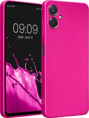 Produktbild von kwmobile Handyhülle für Samsung Galaxy A06 Hülle - weiche Silikon Case metallisch schimmernd - Schutzhülle Cover - Metallic Pink