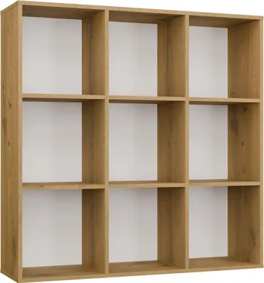 Immagine prodotto di MALAX 3x3 H ARTISAN quercia mensole da incasso posteriori in HDF 110x110 cm per il soggiorno