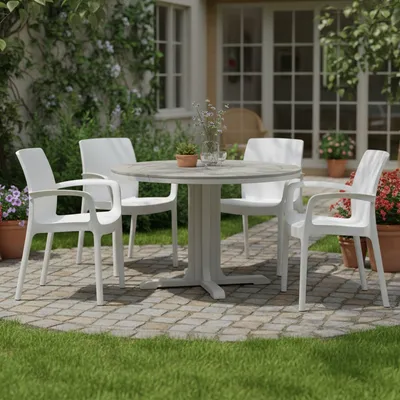 Produktbild von Sapps - Outdoor Stuhl, Weiß, 4 Stühle aus Italien