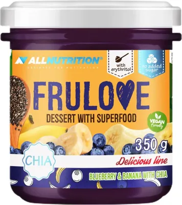 Zdjęcie produktu dla AllNutrition | FruLove Deser z Superfood | Jagoda i Banan z Chia