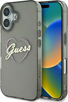 Immagine prodotto di Guess Guhcp16Mhchgspk Custodia rigida per Iphone 16 Plus6.7 Czarny/Nero Cuore Iml