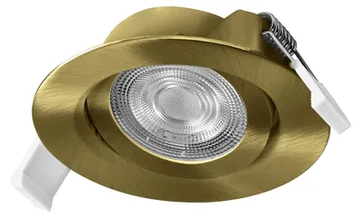 Immagine prodotto di OSRAM 4099854595882 Set di faretti da incasso a LED Simple DIM 4,9 W in ottone