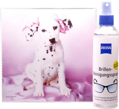 Image de Chiffon microfibre "Dalmatien avec nœuds" taille 18,5*18,5 cm de La Kelnet