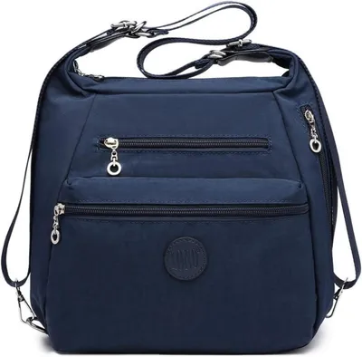 Immagine prodotto di Zaino da donna Borsa a tracolla in nylon impermeabile antifurto blu