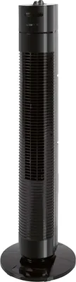 Clatronic Ventilator mit Schwenkfunktion | Standventilator m. Timer | Turmventilator 3 Stufen | sehr leise |  78cm | TVL 3770 schwarz