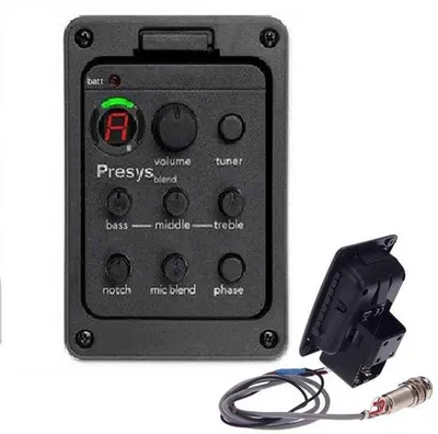 Produktbild von Gitarren-EQ-Verstärker 3-Bänder für Akustikgitarre mit Pickup-Tuner und Gitarrenwerkzeug