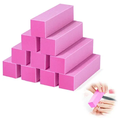 Produktbild von Nagelfeile Polierblock Rosa 10er Set