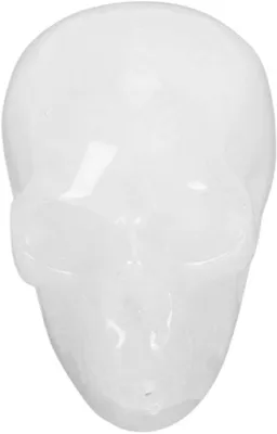 Image de Décoration en cristal en forme de crâne, dimensions : 5,3 x 4,4 x 3,7 cm
