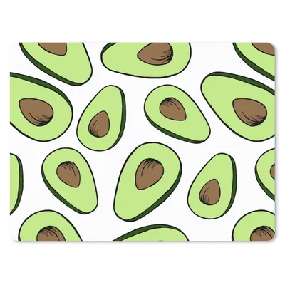 Produktbild von MuchoWow® Mauspad Mousepad Avocado - Muster - Pastell 23x19 cm - Mousepads - Maus Mat - Pad - Mausunterlage - Schreibtischunterlage - Mauspad