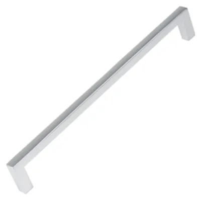 Productafbeelding van Zamak meubelgreep, afstand tussen de gaten 192 mm, mat chroom, set van 12 stuks