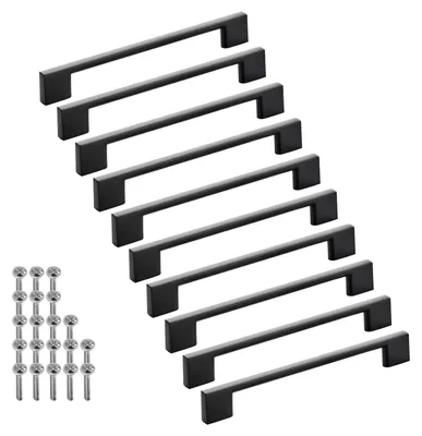 Produktbild von SOTECH Möbelgriff BLACKLINE XII Schrankgriff – Bohrabstand 160 mm, schwarz matt (10 Stück)