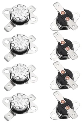 Thermoschakelaar KSD301, 8 Stk., 0 °C, NO, 250 V, 10 A, Bakelit
