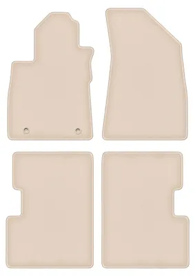 Produktbild von DURBAN Beige Velours-Fußmatten-Set für MG ZS I Crossover (2017-)