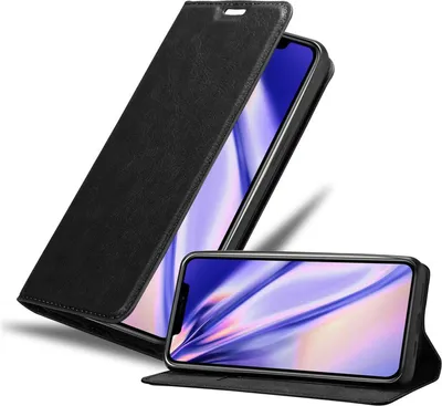Produktbild von Cadorabo Hülle für Apple iPhone 12 PRO MAX Schutz Hülle in Schwarz Handyhülle Etui Case Cover Magnetverschluss