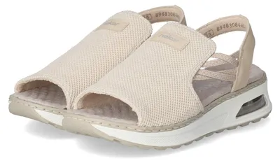Produktbild von Rieker Damen Sandalen Beige Textil Synthetik Mix Größe: 38