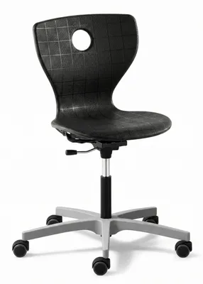 Produktbild von Ergonomischer Drehstuhl mit Rollen und höhenverstellbarem Gestell
