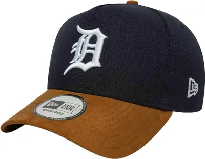 Produktbild von New Era MLB 9FORTY E-Frame Cap Wildleder Visor Detroit Tigers navy/brown
