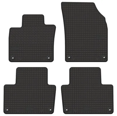 Produktbild von Gummi-Fußmatten für Volvo XC90 II 2014-2021 (SUV) – 4-tlg, Schwarz, passgenau – Wielganizator SolidTread