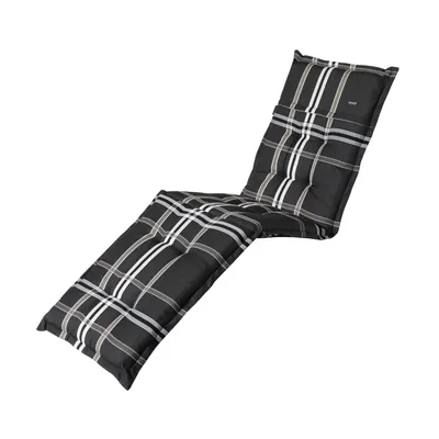 Produktbild von Madison Ligbed Kissen 65x200 cm Nils taupe - Dickes, bequemes Kissen für Gartenliege mit verstellbarem Band und Knöpfen