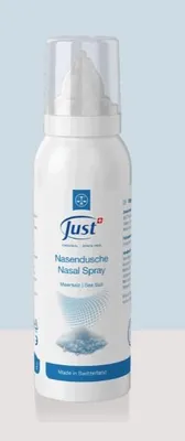 Immagine prodotto di Just Spray Nasale Aiuta a rimuovere delicatamente le impurità dalla cavità nasale e a proteggere la mucosa 100 ml