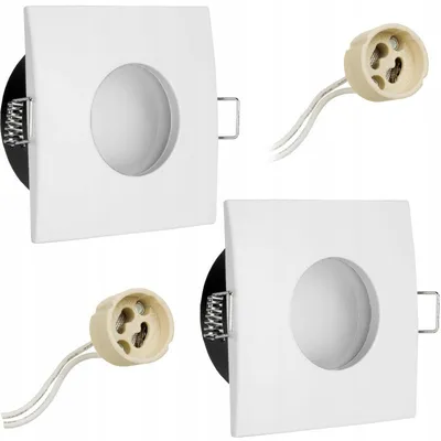 Obrázok produktu pre Decorya Štvorcové stropné LED svietidlo biele IP44 GU10