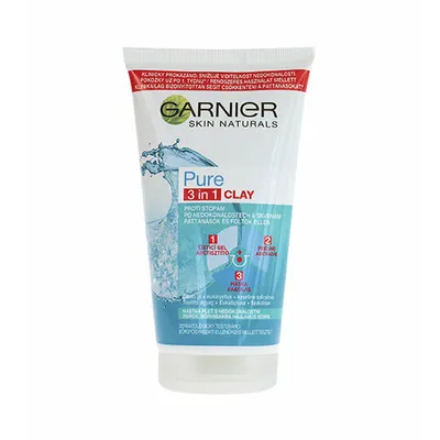 Imagen del producto de Garnier Naturals, Gel exfoliante y limpiador facial, también mascarilla, 3 en 1, 150 ml