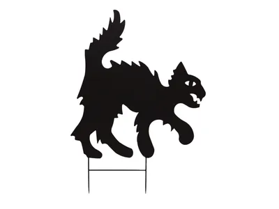 Produktbild von EUROPALMS Silhouette Metall Katze, 53cm