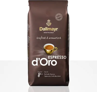 Produktbild von Dallmayr Espresso d'Oro 8 x 1kg Kaffeebohnen