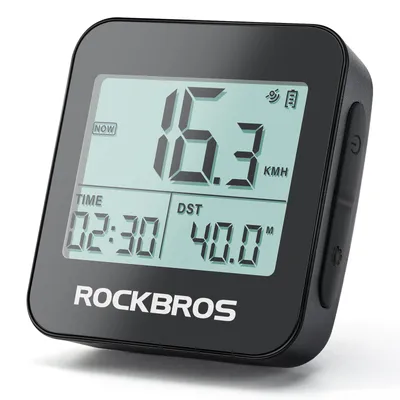 Produktbild von ROCKBROS GPS Fahrradcomputer 35H Akku, Wasserdicht IPX6, Fahrradkilometerzähler mit GPS, Galileo, GLONASS, BDS