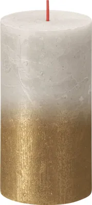 Produktbild von Bolsius Rustik Kerze Sunset Sandgrau 130/68mm