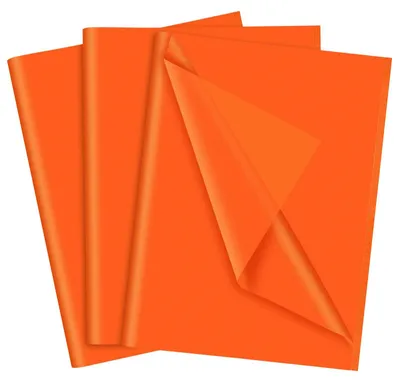 Obrázok produktu pre Darčekový papier – 60 listov, oranžová farba