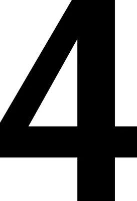Produktbild von Zahlen Aufkleber Nummer Buchstabe zum Kleben Ziffer zum Aufkleben 10cm Schwarz 4