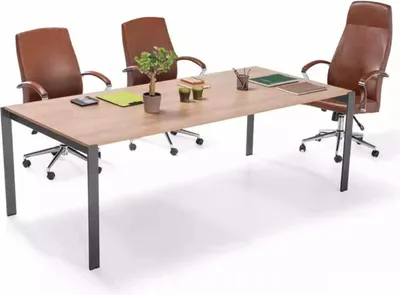 Produktbild von Moderner Großer Konferenztisch Holz Designer Büro Arbeitszimmer Möbel