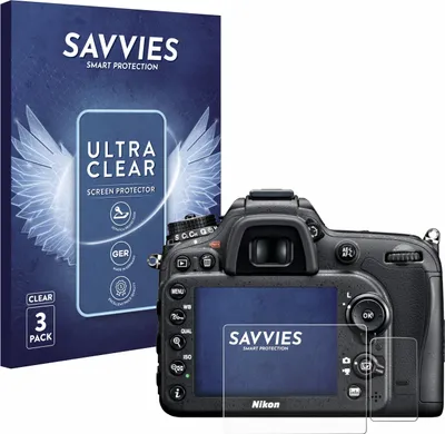 Produktbild von 6x Für Nikon D7100 Schutzfolie Savvies Displayschutz Display Schutz Folie Klar Transparent