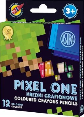 Produktbild von Astra Wachsmalstifte 12 Farben Pixel One